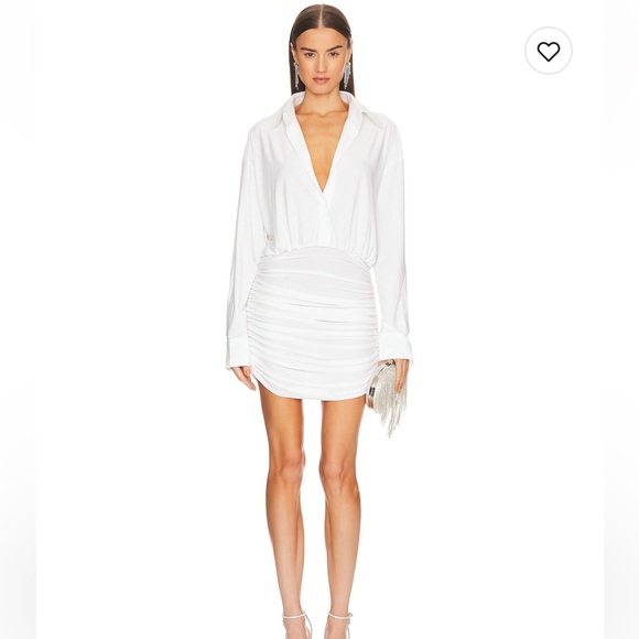 Norma Kamali Oversized Shirted Bottom Mini Dress - Picture 1 of 5